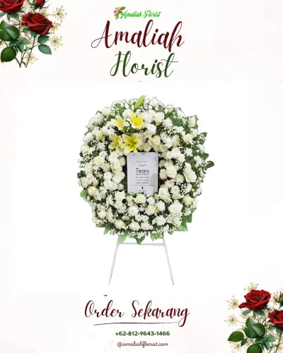 Krans Bunga Duka Cita di Sumbermanjing Kulon